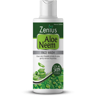                       Zenius Aloe Neem Facewash for Oily  Dry Skin, Face Wash for Acne                                              