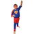 Kaku Fancy Dresses Superman Hero Costume For Kids, Red  Blue