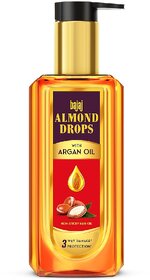 Bajaj Almond Drops With Argan Non Sticky Hair Oil 200ml