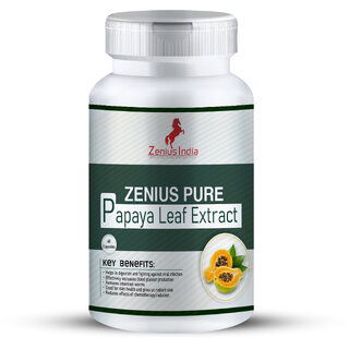                       Zenius Pure Papaya Leaf Extract Capsule for Boosting Platelet Count                                              