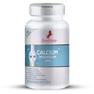                       Zenius Calcium Tablet for Complete Bone Health  Joint Support  Vitamin D3 Supplement                                              