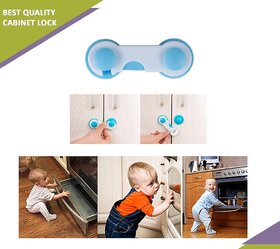 Baby Safety Locks Uses Dual Adhesive Tape Child Proof Cabinets Drawers Appliances Toilet Seat Fridge (4 Pcs)