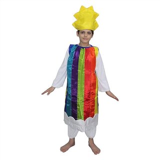                       Kaku Fancy Dresses Nature Theme Rainbow Costume for Boy (Multicolour)                                              