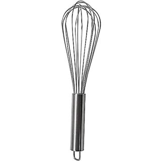 Agrim Chef's Quality Whisker Hand Blender Wire Whisk for Kitchen (Stainless Steel 12 Inch)