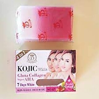                       Kojic White Gluta Collagen Super Aha Soap (160 g)                                              