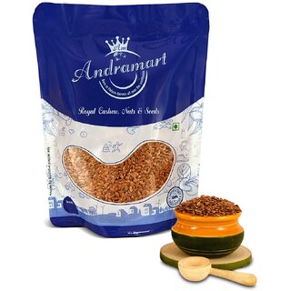                       AndraMart Raw Flax Seeds - Heart Healthy 500 gm                                              