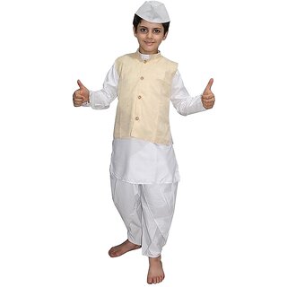                       Kaku Fancy Dresses National Heros Freedom Fighters Lal bahadur shastri Costumes for Kids  Independence  Republic Day                                              