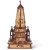 Shri Ram Mandir Wooden Temple Ayodhya for Home Decoration and Gifting (14  8  16cm)