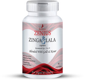 Zenius Zinga Lala Capsules  ual Stamina Booster Capsule for Men Long Time  for 35 to 50 Age Men