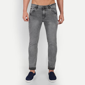 MEGHZ Men Grey Ricardo Slim Fit Jeans