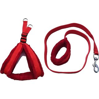                       The Unique Dog Harness & Leash (Large, RED)                                              
