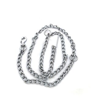                       The Unique Iron Dog Chain No.6, L-152, Weight Large Size 152 cm Dog Chain Leash (Silver)                                              