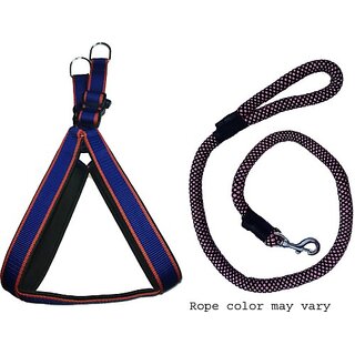                       The Unique Dog Harness & Leash (Extra Large, Blue)                                              