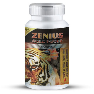                       Zenius Gold Power Capsule ual Power Capsule for Men Long Time  s ual Wellness ( 60 Capsules)                                              