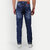 MEGHZ Men Solid Mid Blue Denim Ricardo Slim Jeans