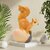 Homeberry  Squirrel Sitting On Pine Cone / Classy Showpieces Collectibles,Home and Office Decorative Showpiece  -  15 cm (Resin, Multicolor)