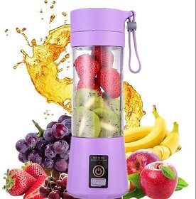 Wox Portable Electric USB Juice Maker Juicer Bottle Blender Grinder Mixer  6 Blades Juicer Mixer Grinder Blender (Violet)