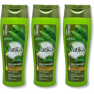                       Vatika Henna Conditioning Shampoo 400ml (With Indian Henna) (Pack of 3)                                              