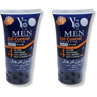                       Yc Men Oil Control Cleansing Face wash 100ml (Pack of 2)                                              