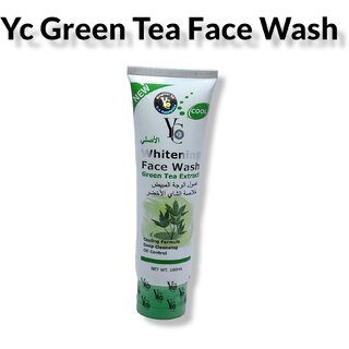                       Yc whitening green tea extract Face wash 100ml                                              