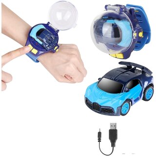                       Mini Remote Control Car Watch Die Cast Metal Car Toys, 2.4 GHz Cute Wrist Racing Car Watch, Remote Control Car Toys, Int                                              
