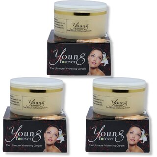                       Young forever the Ultimate Whitening Cream 50g (Pack of 3)                                              
