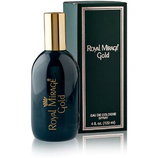                       Royal Mirage Eau De Cologne Gold Perfume Spray For Men 120ml                                              