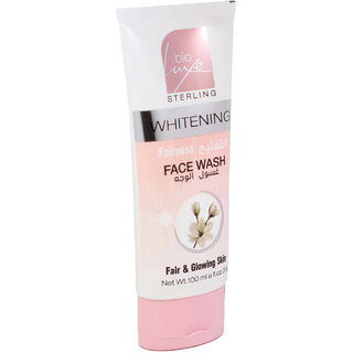                       Bio Luxe Sterling Whitening Fairness Fair  Glowing Skin Face Wash - 100ml                                              