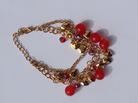 Bracelets with Jerkin and Red  Golden Beat