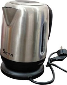 Mychetan 1.2 Litre Electric Steel Kettle 1350 W Beverage Maker (1.2 L, Silver)