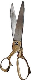My Chetan Professional Brass Handle Tailoring Scissors For Cloth Cutting Size 10 Inches Stainless Steel All-Purpose Scissor (Gold, Pack Of 1)