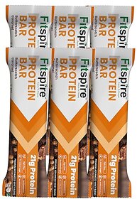 Fitspire Butter Scotch Caramel Energy Bar, 100 Vegan With 20.5 Gm Whey Blend Protein For Muscle Gain- Pack Of 6 (Each 20G)