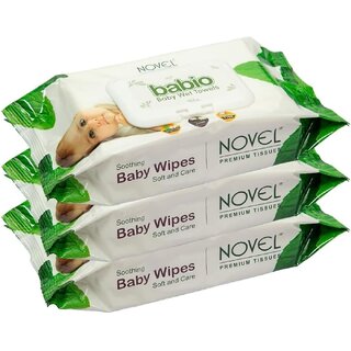 Novel baby wet wipes