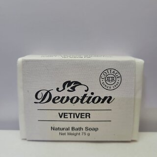                       Devotion Vetriver Natural Bath Soap 75grms                                              