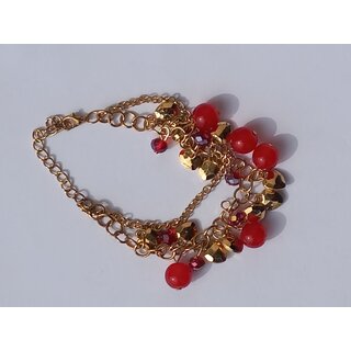 Bracelets with Jerkin and Red  Golden Beat