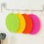 KUBAVA Heat Resistant Silicone Mats for Kitchen Trivets, Pack of 4, Round, Multi Color