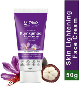 Globus Naturals Ayurvedic Kumkumadi Skin Lightening Face Cream Chemical Free Paraben Free Suitable For All Skin Types 50gm