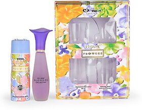 OSSA Vision Flower Gift Set Of EDP Perfume 110ml  Body Spray 200ml  Special Occasion Combo Set  Gift Set For Women  (2 Items in the set)