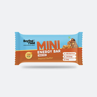                       Beyond Food Mini Energy Bars - Peanut Butter 30gm (Pack of 6)                                              