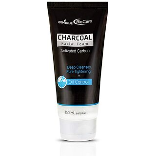                       Gemblue Biocare Charcoal Face Wash For Oily Skin  Sulphate Free, Anti Acne Face Cleanser With Natural Oils for Acne Or                                              
