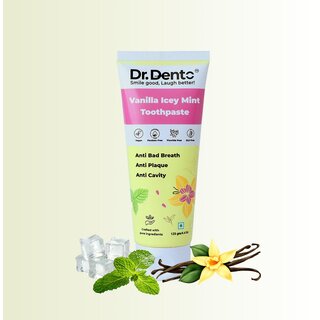 Dr. Dento Vanilla Icy Mint Toothpaste 125gm Dr. Dento Vanilla Icy Mint Toothpaste 125gm