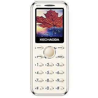                       Kechaoda K115 (Dual Sim, 1.44 Inches Display, 800Mah Battery, Black-Golden)                                              