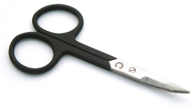 Basicare Black Nail Scissor With Rubber Handle