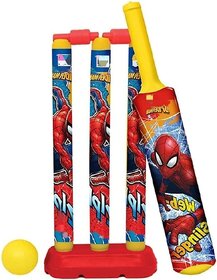 Plastic Cricket Set with Stump and Ball, Pack of 1, Multicolored