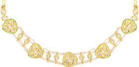 Jewellity Gold and White Kundan Headband/Head accessory/Hair Band/Mathapatti For Girls/Women HBK- 5205