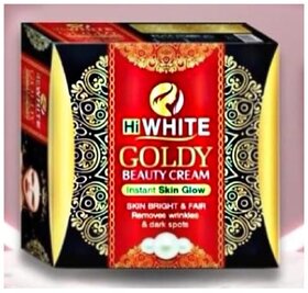 Hi White Goldy Whitening Cream With Soap, Serum  Capsule