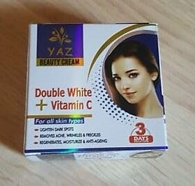 Yaz Double White+Vitamin C Whitening Cream-30Gram.