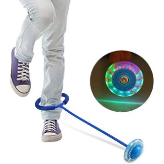                       Children Flashing Jumping Ring Colorful Ankle Skip Jump Ropes Sports Swing Ball Led Light Twist On Jumping Flashing Skip                                              