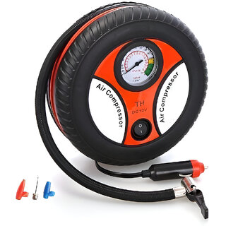 Aseenaa Electric Air Compressor for Car and Bike 260 PSI Tyre Inflator (Multicolor)