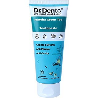 Dr. Dento Matcha Green Tea Toothpaste - 125g / SLS Free / Floride Free / Vegan Toothpaste Dr. Dento Matcha Green Tea Toothpaste - 125g / SLS Free / Floride Free / Vegan Toothpaste